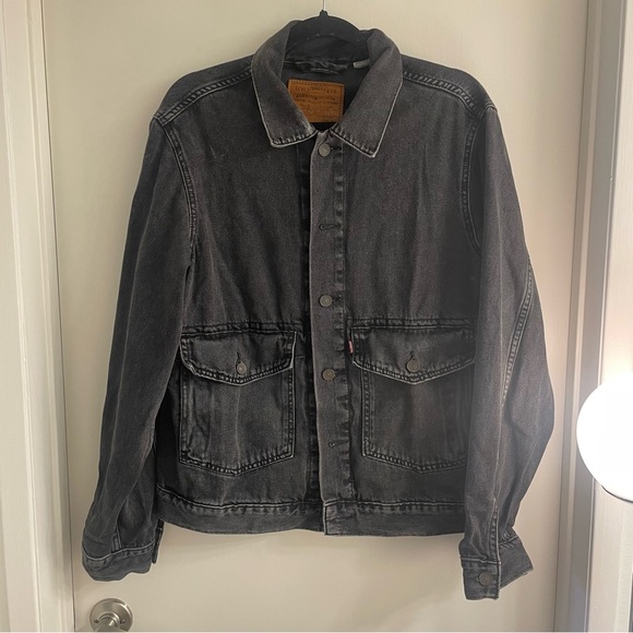 Levi's Charcoal Denim chore Jacket - Picture 1 of 5